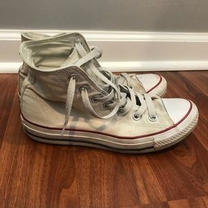 White Converse Hightops